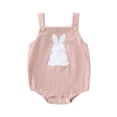 thumbnail image 1 of Baby Boys Girls Easter Romper Cotton Casual Sleeveless Square Neck Jumpsuits Cute Outfit Spring Bodysuit Baby Clothes for Boys Girls 0-18 Months, 1 of 8