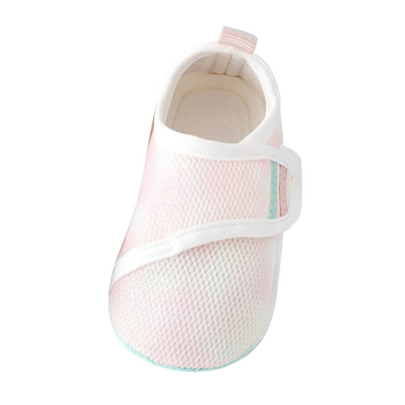 Baby Boys Girls First Walking Shoes Infant Slip On Sneakers Crib Shoes Lightweight Non Slip Barefoot Shoes