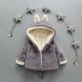 thumbnail image 1 of Baby Boys Girls Fleece Jacket for Kids Fall Winter Coat Botton Girls Sweatshirt Warm Clothes 0-4 Years Gray 12-18 Months, 1 of 6