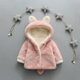 thumbnail image 1 of Baby Boys Girls Fleece Jacket for Kids Fall Winter Coat Botton Girls Sweatshirt Warm Clothes 0-4 Years Pink 4-5 Years, 1 of 7