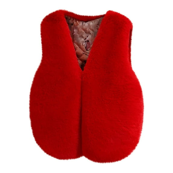 Baby Boys Girls Fleece Vest Jacket Clearance Sale Toddler Baby Boys Girls Vest Winter Sleeveless Warm Coat Jacket Cute Thick Soft Clothes Vest 4-5 Years