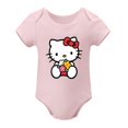 Baby Boys&Girls Hello Kitty Light Pink Short Sleeves Onesie Newborn