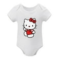 Baby Boys&Girls Hello Kitty White Short Sleeves Onesie Newborn