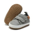 thumbnail image 1 of Baby Boys Girls High Top Ankle PU Leather Sneakers Soft Rubber Sole Infant Moccasins Newborn Oxford Loafers Anti-Slip Toddler Wedding Uniform Dress Shoes for 0-18 Months, 1 of 9