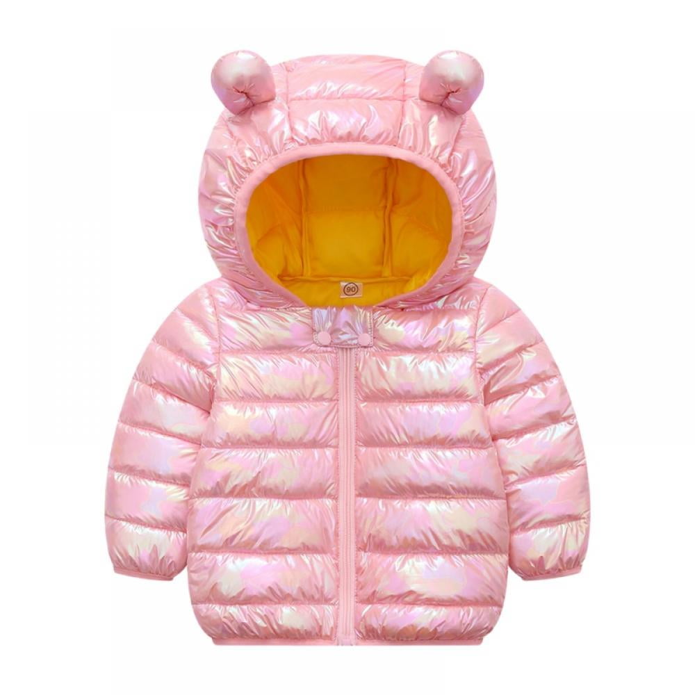 Baby Boys Girls Hooded Coat Winter Lightweight Down Jacket Packable ...