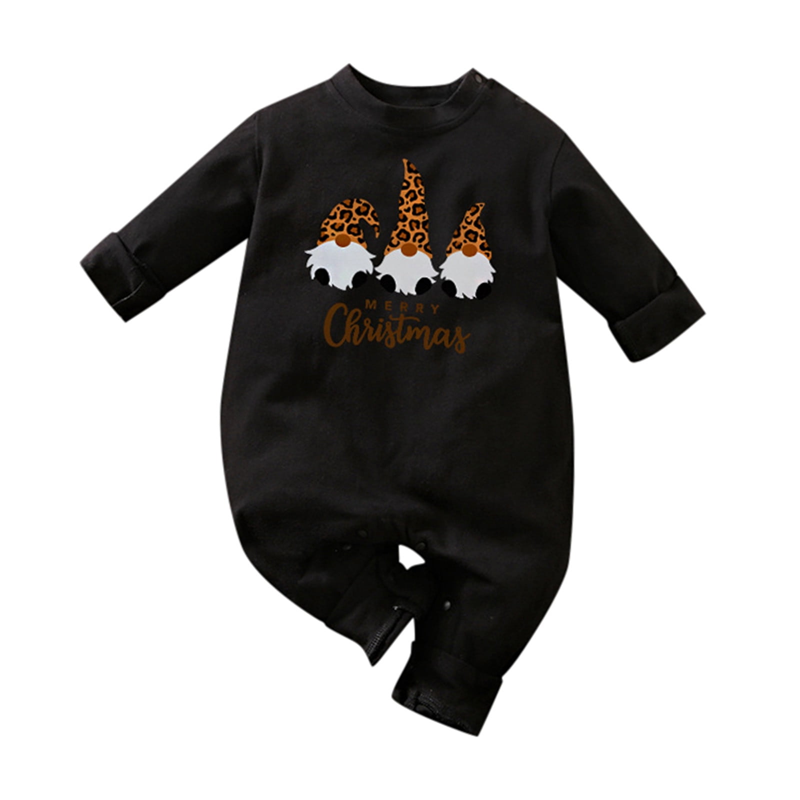 Baby Boys Girls Jumpsuit Christmas Outfit Print Long Sleeve Halloween
