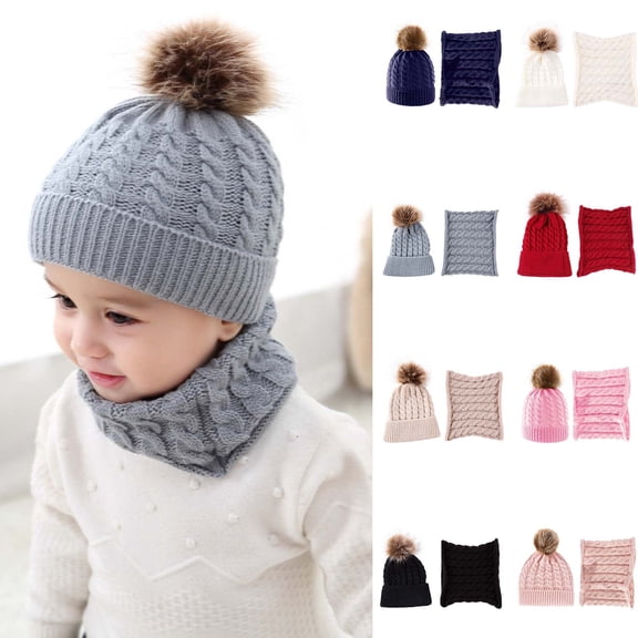 Baby Boys Girls Knit Hats Winter Fleece Skiing Winter Caps with Warm Ear Flap …