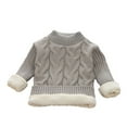 thumbnail image 1 of Baby Boys Girls Knit Sweaters Warm High Collar Solid Color Long Sleeve Pullover Top Cute Tops Warm Winter Outfits for Toddler Girls and Boys Size 7-8, 1 of 4