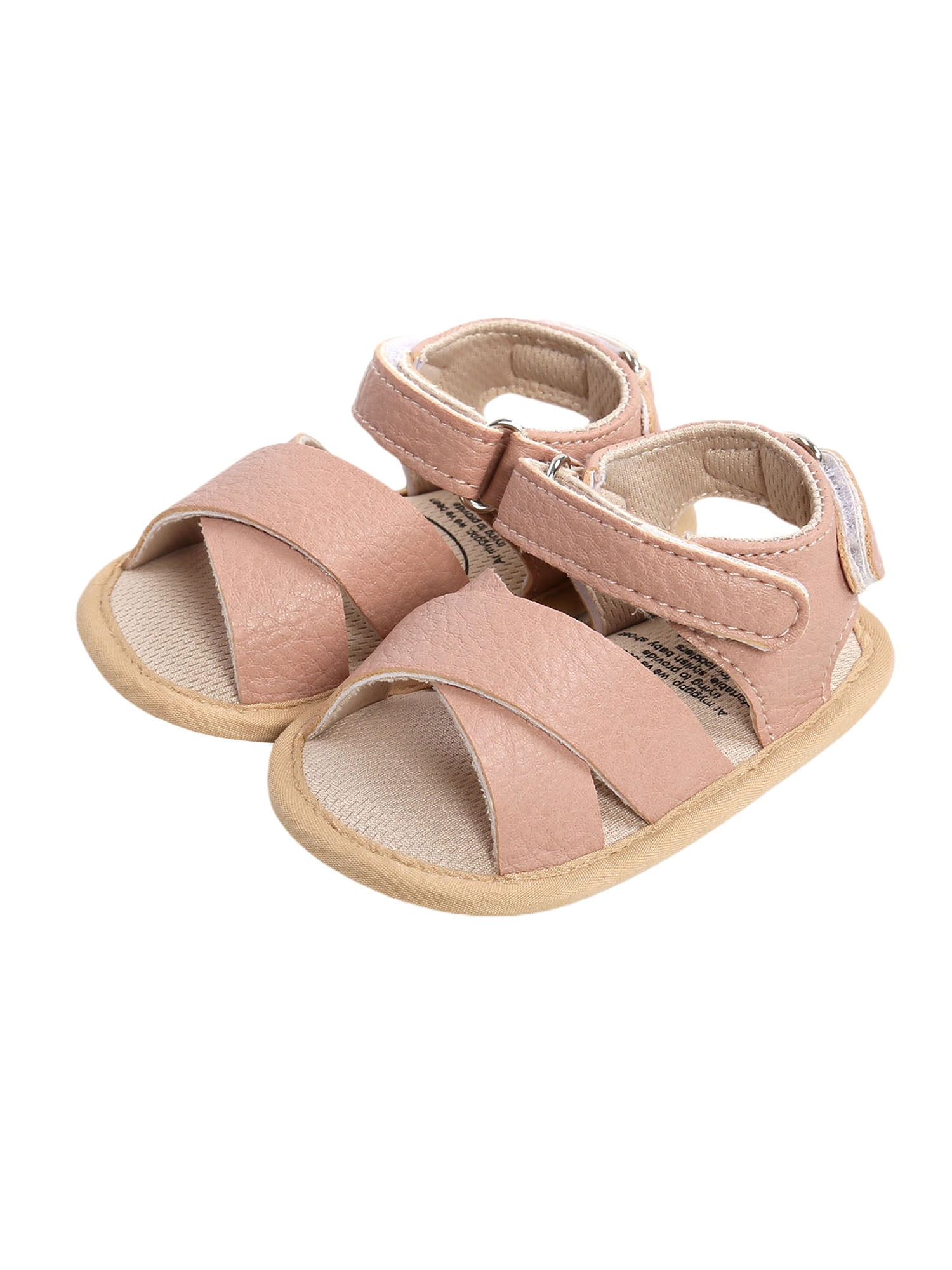 Baby / Toddler Glossy Crisscross Vamp Open Toe Sandals Prewalker Shoes