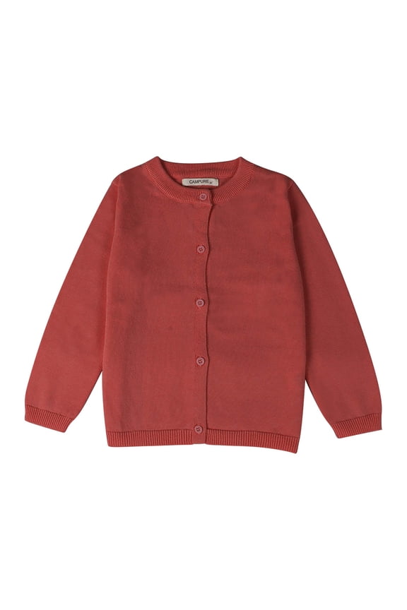 Baby Boys Girls Long Sleeve Crew Neck Button-Down Sweater, Toddler Knit Layering Top Neutral Toddler Cardigan Spring Fall Toddler Outerwear Baby Crew Neck Cardigan Cotton Fine Knit Cardigan, D 130