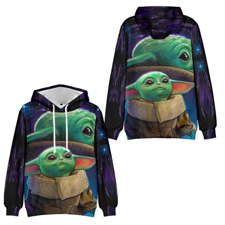 Children s Mandalorian Yoda Sweatshirts Spring Autumn Long Sleeve