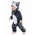 thumbnail image 1 of Baby Boys Girls New Christmas Hooded Cartoon Animal Outfit Long Sleeve Bodysuit Autumn Hooded Romper Clothes 3-6 Months, 1 of 4
