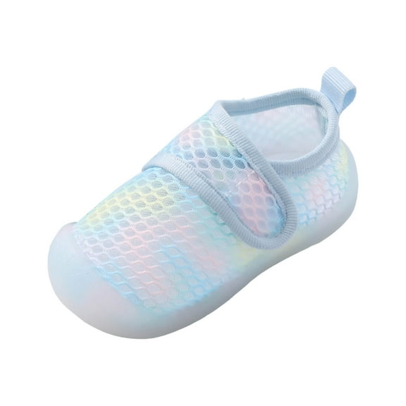 Baby Boys Girls Non Slip First Walking Shoes Infant Slip On Sneakers Crib Shoes Lightweight Sport Shoes