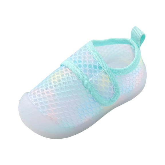 Baby Boys Girls Non Slip First Walking Shoes Infant Slip On Sneakers Crib Shoes Lightweight Sport Shoes