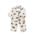 thumbnail image 1 of Baby Boys Girls Pajamas Cotton Comfort 2 Piece Sleepwear Jammies Button down Shirt Pants Long Sleeve Loungewear Set, 1 of 4
