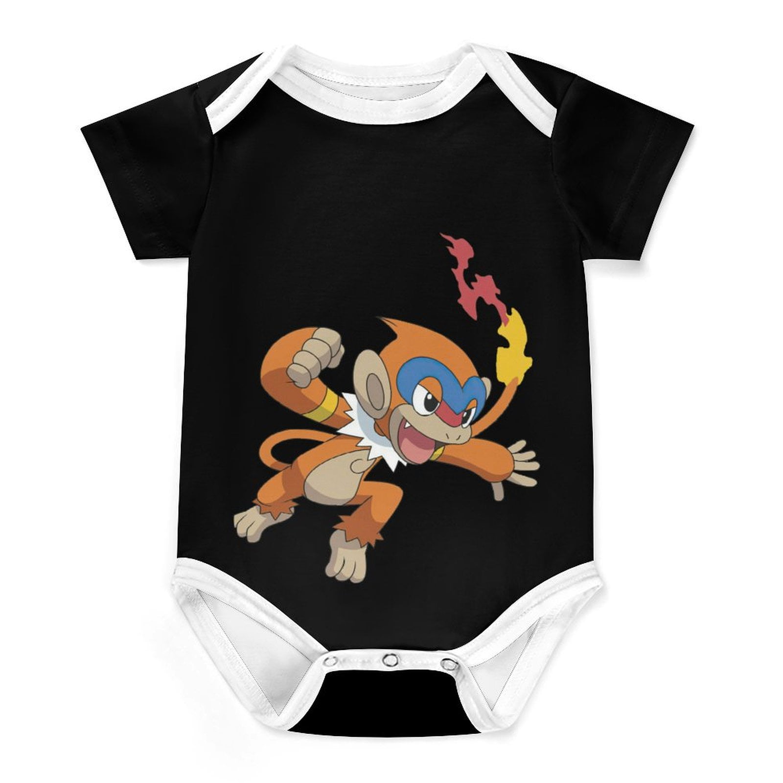 Baby Boys&Girls Pokemon Short Sleeves Newborn White Onesie Bodysuits 6