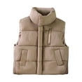 thumbnail image 1 of Baby Boys Girls Puffer Down Vest Toddler Kids Hooded Zip Bear Ear Sleeveless Jacket Winter Lightweight Coat Outwear, 1 of 8