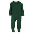thumbnail image 1 of Baby Boys Girls Romper Jumpsuit Long Sleeve Zippered Footed Sleeper Pajamas, 1 of 4