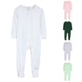 thumbnail image 1 of Baby Boys Girls Rompers Footed Pajamas Zipper Long Sleeve Sleeper Jumpsuit Baby Boy Rompers 18-24 Months 12-18 Months, 1 of 4