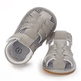 thumbnail image 1 of Baby Boys Girls Sandals Close Toe Cut out Rubber Sole Outdoor Non Slip Slides Lightweight First Walking Summer Shoes Gray Size 4 Infant, 1 of 5