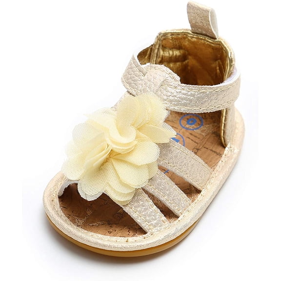Baby Boys Girls Sandals Rubber Sole Outdoor First Walker Toddler Girls Boys Summer Shoes