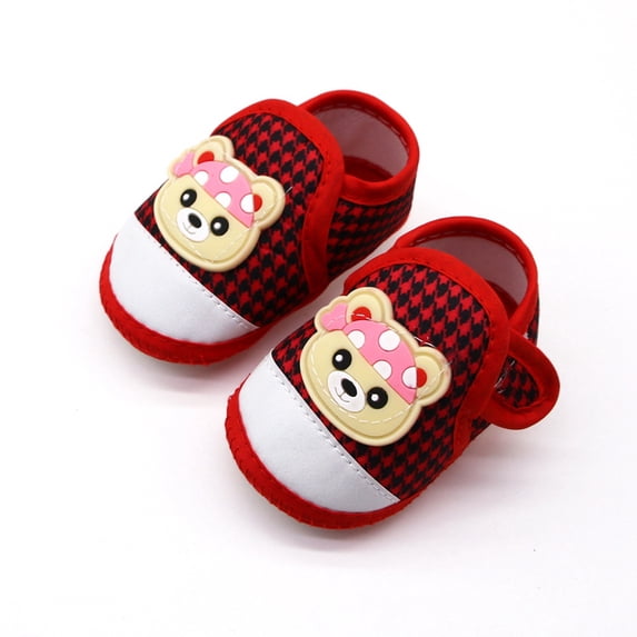 Baby Boys Girls Shoes Cotton Soft Sole Walking Sneakers Toddler Walking Shoe First Walkers Infant Cartoon Slippers Crib Shoes