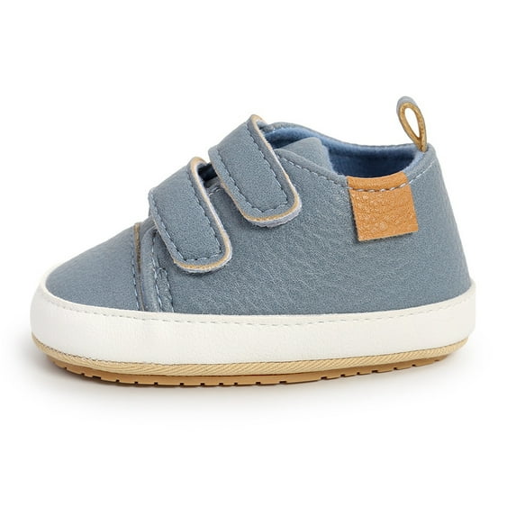 Baby Boys Girls Shoes Non-Slip Rubber Sole High-Top PU Leather Sneakers Infant First Walking Shoes Toddler Crib Shoes Newborn Flats.
