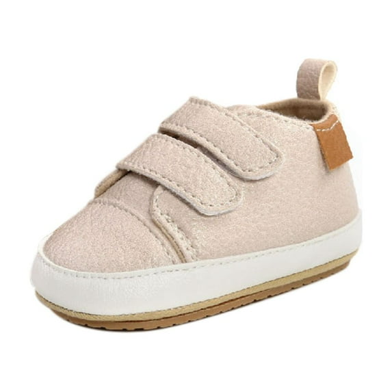 Baby Boys Girls Shoes Non-Slip Rubber Sole High-Top PU Leather Sneakers Infant First Walking Shoes Toddler Crib Shoes Newborn Flats.