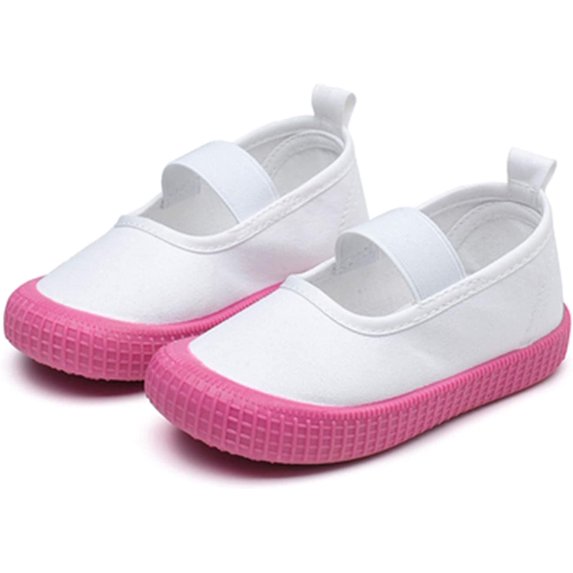 Baby Boys Girls Shoes Slip-on Casual Canvas Sneaker Flats for Toddler/Little Kid