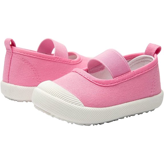 Baby Boys Girls Shoes Slip-on Casual Canvas Sneaker Flats for Toddler/Little Kid