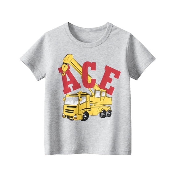Baby Boys Girls Short-Sleeve T-Shirt Tops Toddler Kids Summer Tee 1-6T