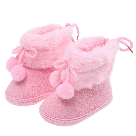 Baby Boys Girls Slippers Soft Lining -on House Shoes Crib Shoes Winter Snow Shoes for Birthday Gifts 0-6 Months