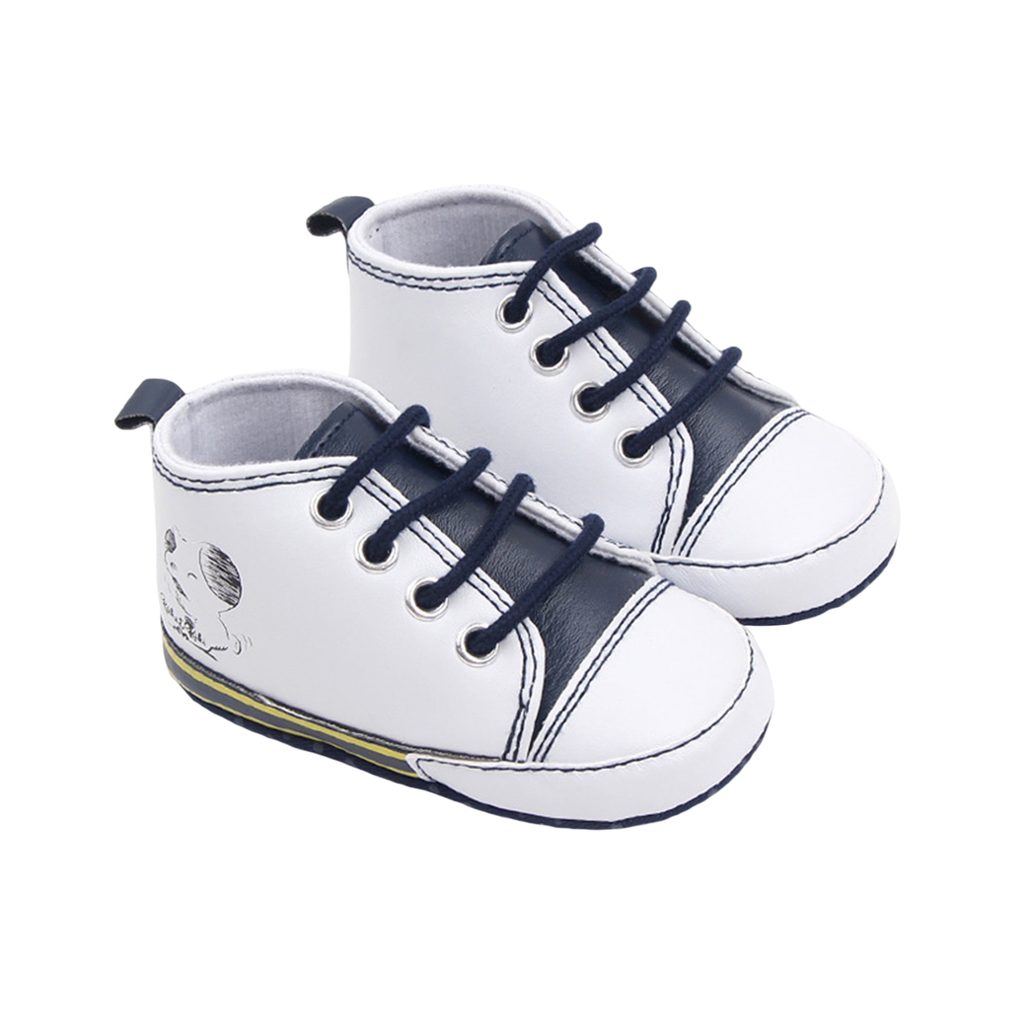 Baby Boys Girls Sneakers High Top Crib Shoes First Walking Shoes