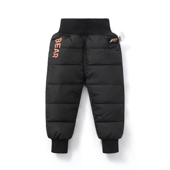 Baby Boys Girls Snow Pants Elastic Windproof Down Pants Lightweight Warm Winter Pants for Infant Toddler 9 Months-5T