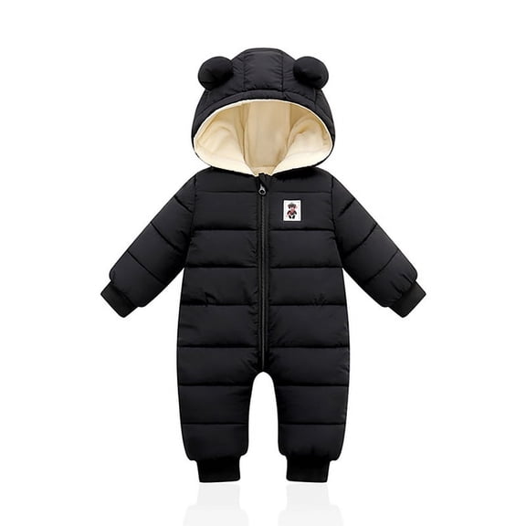 Baby Boys Girls Snowsuit, Infant Winter Clothes, Newborn Hooded Jacket, Toddler Jumpsuit Coat, Baby Boy Snowsuit Infant Girl Winter Clothes Toddler Jumpsuit Coat Jacket Outfit