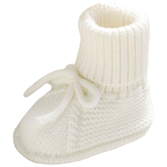 Baby Boys Girls Sock Shoes Newborn Fuzzy First Walking Shoes Toddler Winter Warm Non Slip Knit Ankle Booties