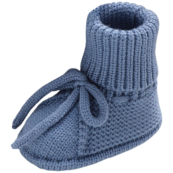 Baby Boys Girls Sock Shoes Newborn Fuzzy First Walking Shoes Toddler Winter Warm Non Slip Knit Ankle Booties