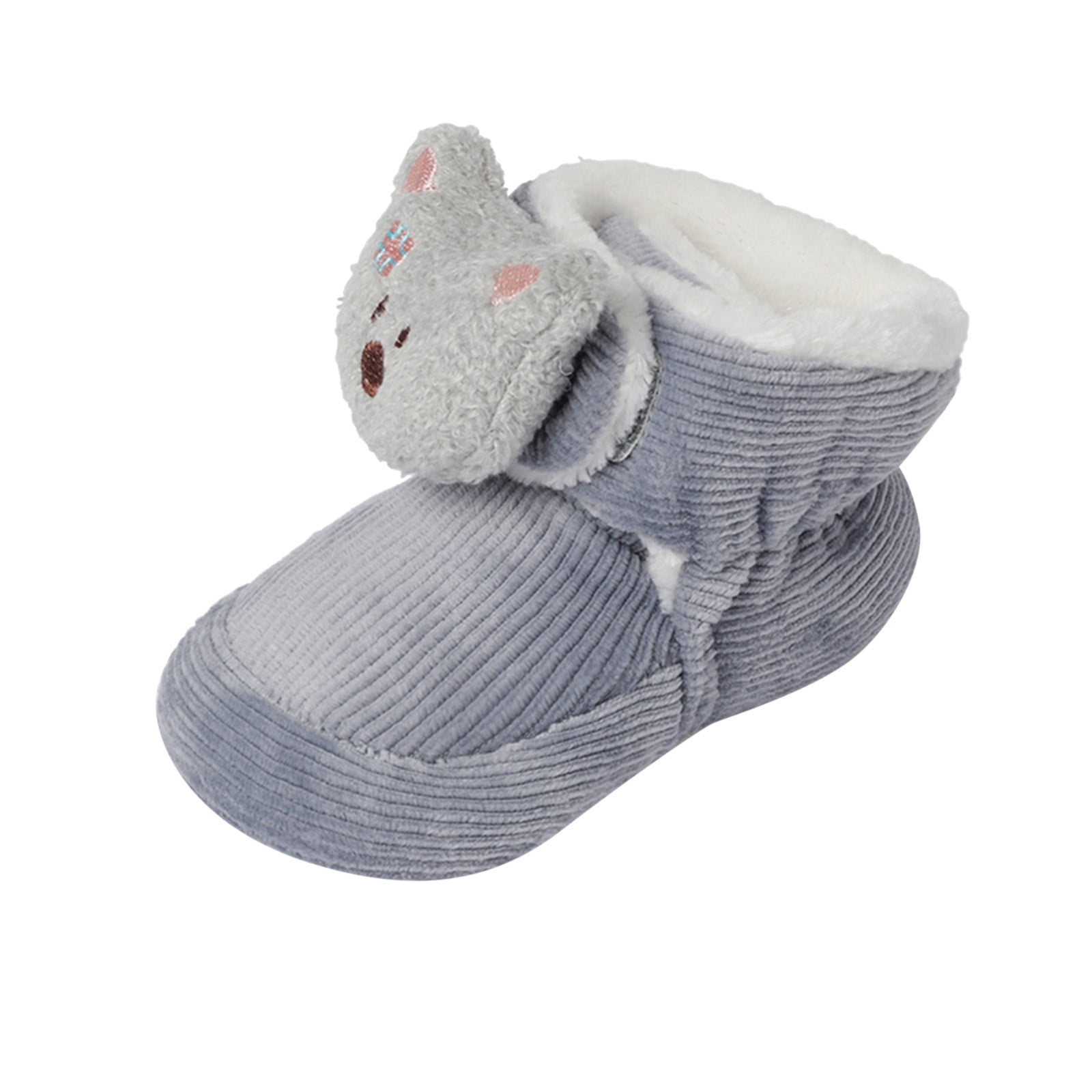 Baby Boys Girls Soft Plush Snow Boots Warm Cotton First Walkers Shoes