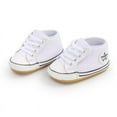 thumbnail image 1 of Baby Boys Girls Soft Sole Canvas Shoes Kids Casual Sneakers First Walkers 0-18M, 1 of 6