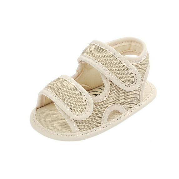 Baby Boys Girls Soild Summer Breathable Anti-Slip Shoes Sandals Toddler Soft Soled Shoes 0-18 Monthes