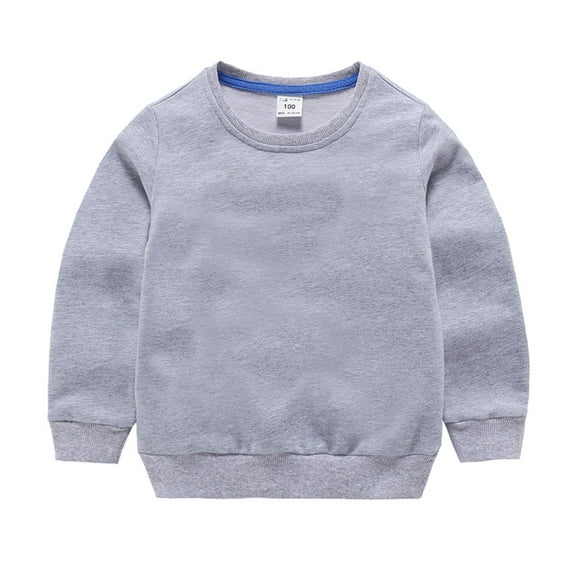 Baby Boys Girls Solid Color Fashion Loose Warm Tops Sweatshirt Fashion Clothes Lovely Streetwear