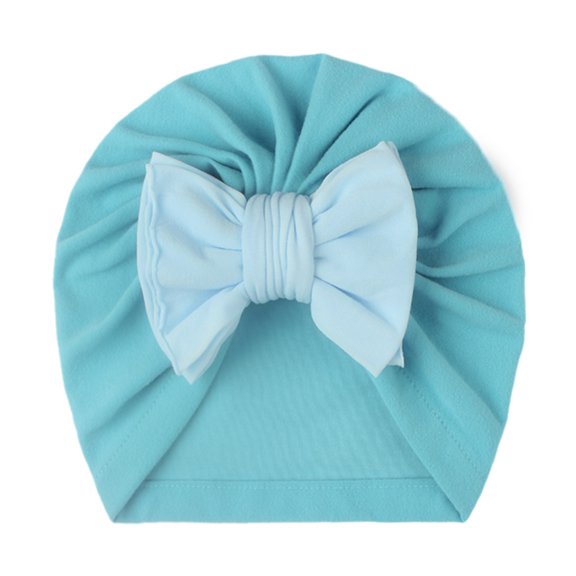 Baby Boys Girls Solid Hat Beanie Bowknot Elastics Turban Hat Cap Baby Kids Girls Boys Hat