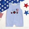 thumbnail image 1 of Baby Boys Girls Summer Romper Onesie Infant Newborn Ruffled Sleeveless Bodysuit 6-12 Months 12-24 Months 2t 3t 4t 5t 6t 7t 8t 9t Children 18-24 Months, 1 of 6