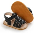 thumbnail image 1 of Baby Boys Girls Summer Sandals 2 Straps Anti Slip Soft Sole Beach Infant Shoes Toddler First Walker Newborn Crib Shoes(3-18Months), 1 of 6