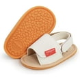 thumbnail image 1 of Baby Boys Girls Summer Sandals 2 Straps Anti Slip Soft Sole Beach Infant Shoes Toddler First Walker Newborn Crib Shoes(3-18Months), 1 of 6