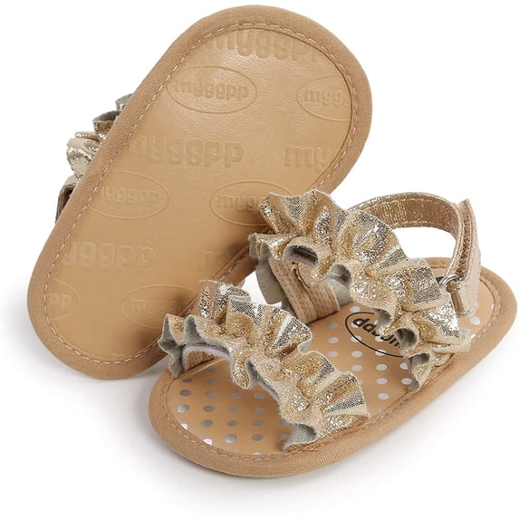 Baby Boys Girls Summer Sandals Non-Slip Soft Sole Infant Slippers Cotton Crib Shoes for Toddler First Walkers