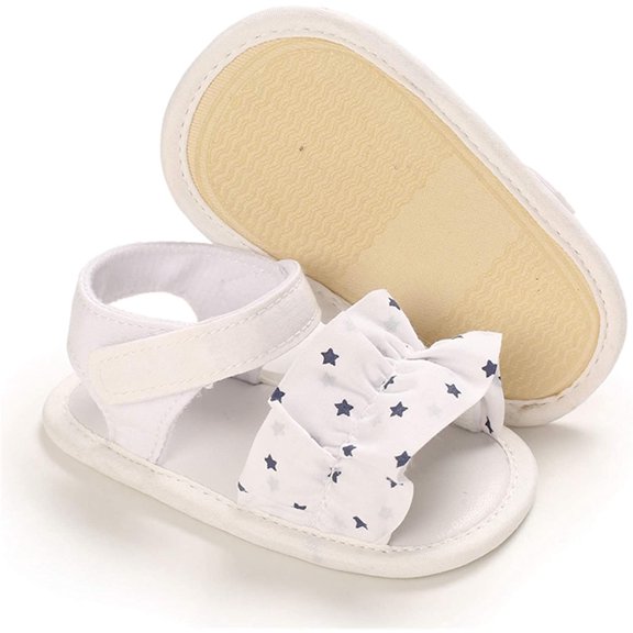 Baby Boys Girls Summer Sandals Non-Slip Soft Sole Infant Slippers Cotton Crib Shoes for Toddler First Walkers