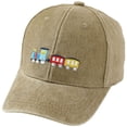 thumbnail image 1 of Baby Boys Girls Sun Hat with UPF 50+ Outdoor Adjustable Toddler Beach Hat with Wide Brim Bucket Hats for Kids Miniature Train Themed Washed Baseball Cap Cartoon Hat For Boys And Girls, 1 of 7