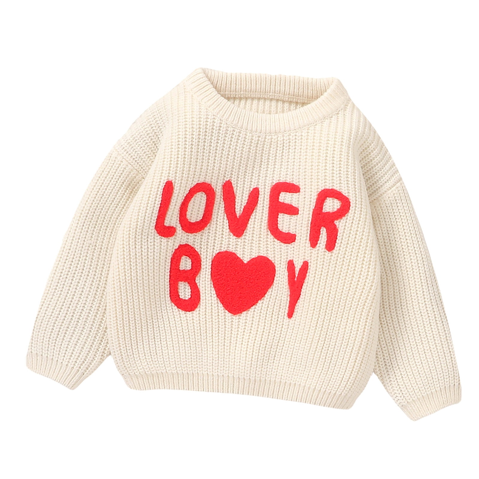 Baby Boys Girls Sweaters Knit Letter Pattern Soft Warm Toddler Children