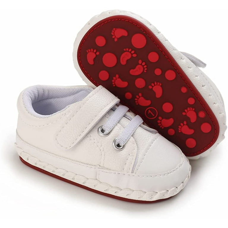 Baby Boys Girls Walking Shoes Hard Bottom Non Slip PU Leather